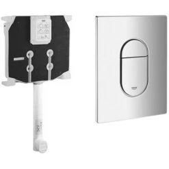 Sistema Di Scarico Wc Grohe Da Incasso Con Placca Cromata