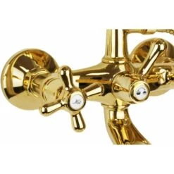 Gruppo Vasca Esterno Con Set Doccia In Colore Oro Gattoni Calypso 1150150D0 Oro - Con Set Doccia -Stile Bagno 60071160 3