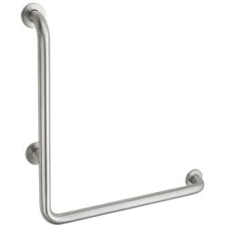 Maniglione Bagno Disabili, Barra Di Ausilio Angolare, 90° 400x400mm, Diametro Ø 32mm, Acciaio Inox 304 Satinato - THIRARD