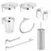 Kit 8 Accessori Serie Zero In Acciaio Cromato