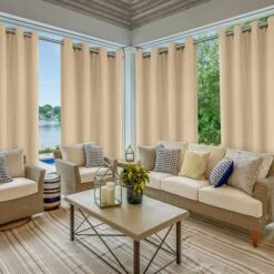 Tende Per Esterni, Tenda Per Pergola Impermeabile, Tenda Per Parasole Per Esterni Per Balcone, Patio, Portico, Pergola, Gazebo (132 X 213 Cm, Beige) -Stile Bagno 60866159 5