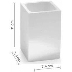 Gedy Sofia Bicchiere Porta Spazzolini Bianco -Stile Bagno 61159760 4
