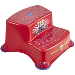 Keeeper Scaletta A Due Gradini "Sam Il Pompiere", Da 3 A 14 Anni Circa, Funzione Antiscivolo, Igor, Rosso