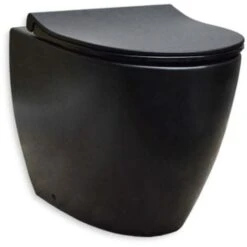 Wc Rimless Filo Muro Vitra Sento Nero Matto