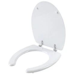 Copriwater Universale In Legno Mdf Sedile WC Bagno Per Disabili Anziani