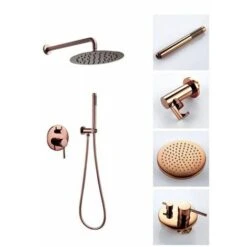SET DOCCIA DA INCASSO REA LUNGO ROSE GOLD + BOX -Stile Bagno 62839385 4