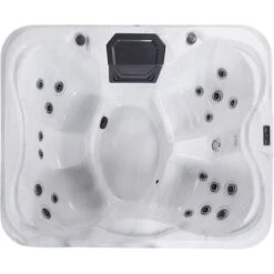 Vasca Idromassaggio Da Esterno 4 Posti Bianco E Grafite LED 180 X 215 Cm Arcelia -Stile Bagno 62939140 4