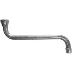 Canna Becco Con Attacco Universale Per Rubinetto Lavello, Lunga 25 Cm