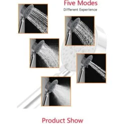 Doccia, Doccetta Idromassaggio Anticalcare Con 5 Getti -Stile Bagno 6360450 3