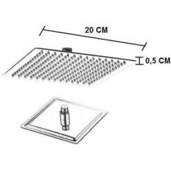 Soffione Doccia In Acciaio Inox Cromato Anticalcare E Girevole -Stile Bagno 6360738 3