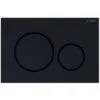 Geberit Placca Di Comando Sigma 20 Doppio Tasto Nero Lucido/nero Opaco