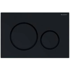 Geberit Placca Di Comando Sigma 20 Doppio Tasto Nero Lucido/nero Opaco