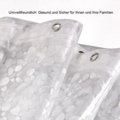 Tenda Da Doccia, Antimuffa, Impermeabile Alla Vasca, 100% EVA, 183 X 200 Cm Incl. 12 Anelli Per Tende Da Doccia -Stile Bagno 63850156 3