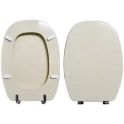 Copriwater Italica Pozzi Ginori Legno Rivestito In Resina Poliestere Champagne