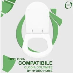Copriwater Clodia Dolomite Legno Rivestito In Resina Poliestere Bianco Come Originale -Stile Bagno 63870259 4