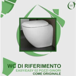 Copriwater Easy Pozzi Ginori Termoindurente Bianco Come Originale -Stile Bagno 63870318 5