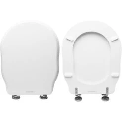 Copriwater Royal Althea Legno Rivestito In Resina Poliestere Bianco