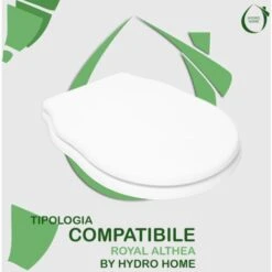 Copriwater Royal Althea Legno Rivestito In Resina Poliestere Bianco -Stile Bagno 63870343 3