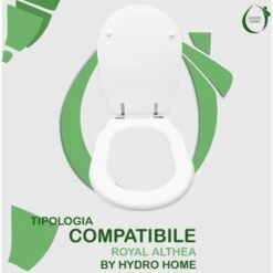 Copriwater Royal Althea Legno Rivestito In Resina Poliestere Bianco -Stile Bagno 63870343 4