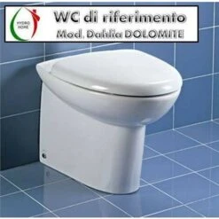 Copriwater Dahlia Dolomite Termoindurente Avvolgente Bianco -Stile Bagno 63870588 4