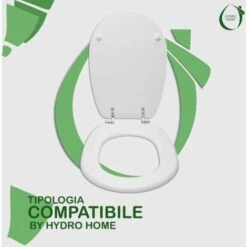 Copriwater Liuto Ideal Standard Legno Verniciato Bianco I.S. Economico -Stile Bagno 63870750 4