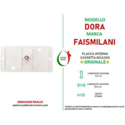 Placca Interna Dora Per Cassetta Incasso Faismilani -Stile Bagno 63871004 3