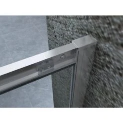 Porta Doccia In Cristallo 6 MM 1 Lato Con Doppia Porta Scorrevole Apertura Centrale - Misura: 160 X H190 - Opaco -Stile Bagno 63901938 3