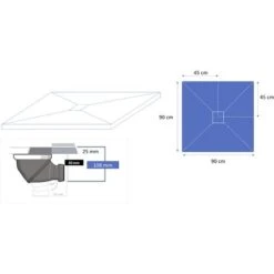 Piatto Doccia 70 X 70 Cm In Resina Finitura Ardesia - Bianco -Stile Bagno 63923143 3