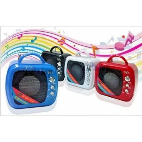 MINI CASSA CASSE ALTOPARLANTE SPEAKER RADIO FM MICRO-SD TF USB MP3 3W WS-575 1 MINI CASSA CASSE ALTOPARLANTE SPEAKER RADIO FM MICRO-SD TF USB MP3 3W WS-575