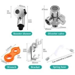 Adattatore Rubinetto Doccetta Per Lavandino Telescopico Getto Regolabile -Stile Bagno 64022514 3