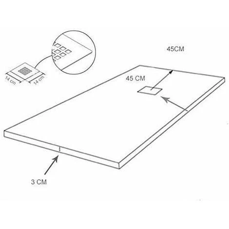 Piatto Doccia In Marmoresina Extra Piatto ALLSTONE - Tutte Le Taglie - 6 Colori - Valvola E Griglia Regalo - Bianco (Ral. 9003) 70X70 CM 3 Piatto Doccia In Marmoresina Extra Piatto ALLSTONE - Tutte Le Taglie - 6 Colori - Valvola E Griglia Regalo - Bianco (Ral. 9003) 70X70 CM - immagine 3