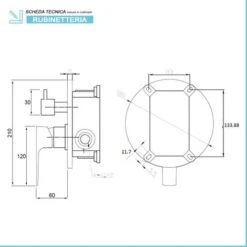 Set Doccia Nero Opaco Completo Di Soffione Tondo 20 Cm, Kit Doccetta E Miscelatore -Stile Bagno 64841405 4