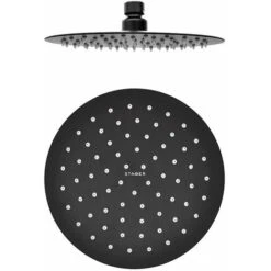 Set Doccia Nero Opaco Completo Di Soffione Tondo 20 Cm, Kit Doccetta E Miscelatore -Stile Bagno 64841405 5