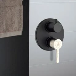 Miscelatore Nero Opaco Monocomando Deviatore Doccia Incasso Mugello