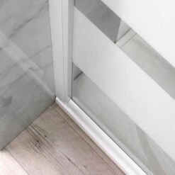 BOX DOCCIA 70X70 CRISTALLO 4MM SERIGRAFATO PROFILO BIANCO VENERE -Stile Bagno 6583410 3