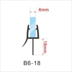 Modello 2 Guarnizione Sottoporta Per Box Doccia Lunga 90 Cm Per Vetro Da 6 Mm Coda Morbida Larga 18 Mm Tagliabile 5 Modello 2 Guarnizione Sottoporta Per Box Doccia Lunga 90 Cm Per Vetro Da 6 Mm Coda Morbida Larga 18 Mm Tagliabile -Stile Bagno 66019046 3