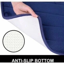 SOEKAVIA Tappetino Da Bagno In Memory Foam Tappetino Da Bagno Assorbente Antiscivolo Tappetino Da Bagno Lavabile - 40 X 120 Cm, Blu Navy -Stile Bagno 67022485 3