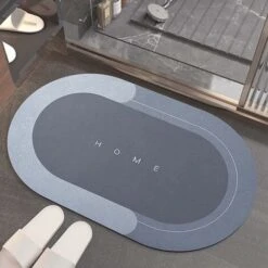 Trade Shop - Tappetino Da Bagno Assorbente In Diatomite Farina Fossile Ad Asciugatura Rapida