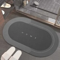 Trade Shop - Tappetino Da Bagno Assorbente In Diatomite Farina Fossile Ad Asciugatura Rapida -Stile Bagno 67026268 4