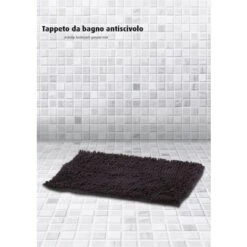 King Home TAPPETO BAGNO ANTISCIVOLO NERO In Velluto Di Corallo 60x40 Cm -Stile Bagno 67359358 4