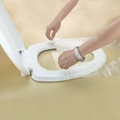 LTS FAFA Coprisedili Per WC Monouso Impermeabili Da Viaggio Sedile Per WC Per Campeggio Protezione Per Sedile Del Water Antibatterico Sedile Per WC Universale -Stile Bagno 67410550 4