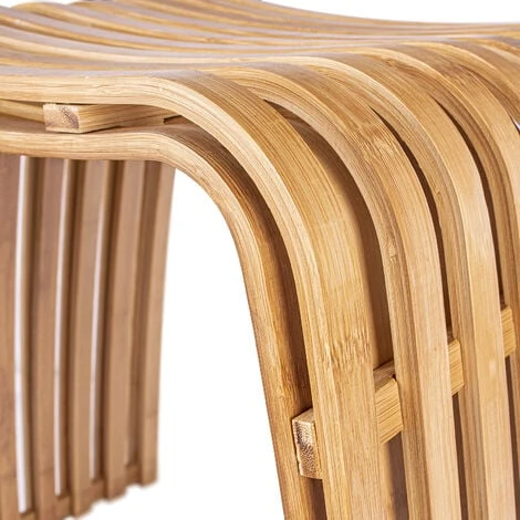 Schulte Sgabello Da Bagno Ergonomico Con Piedi Antiscivolo E Doghe Curve, 46 X 40 X 30 Cm, Bambù 2 Schulte Sgabello Da Bagno Ergonomico Con Piedi Antiscivolo E Doghe Curve, 46 X 40 X 30 Cm, Bambù - immagine 2