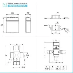 Rubinetto Lavabo Elettronico A Fotocellula Idral Ottone Cromo -Stile Bagno 67629671 3