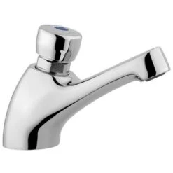 Rubinetto Lavabo Temporizzato A Pulsante Idral Ottone Cromo