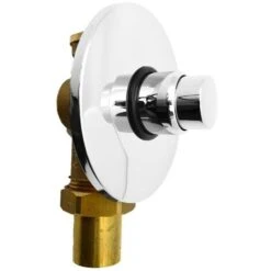 Flussometro Wc A Pulsante Temporizzato Ad Incasso MCM In Ottone Cromo