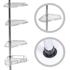 Mensola Angolare Telescopica Per Doccia In Acciaio Inox -Stile Bagno 68671155 5