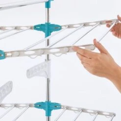 Asciugabiancheria Modulare Bianco/blu Di Grande Capacità + 30 Accessori -Stile Bagno 68671167 3