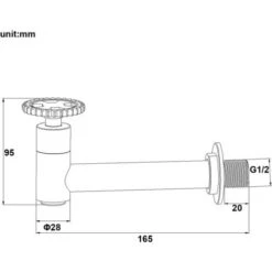 ONECE Rubinetto A Parete Solo Acqua Fredda, G1/2" Rubinetto Lavabo In Ottone, Rubinetto Da Giardino, Rubinetto Esterno, Aeratore Rimovibile, Per Bagno, Lavabo, Balcone, Giardi, Mocio Piscina, Cucina -Stile Bagno 69345341 5