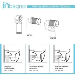 Vaso Filo Muro Per Anziani Alto 49 Rimless Ceramica Bianca Serie Comoda -Stile Bagno 69402507 4