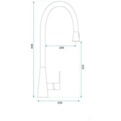 Rubinetto Da Cucina Rea Mild Chrome -Stile Bagno 69479520 5